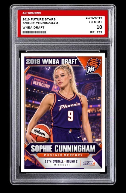 2019 Sophie Cunningham Future Stars Rookie Card #WD-SC13 WNBA Draft Graded 10