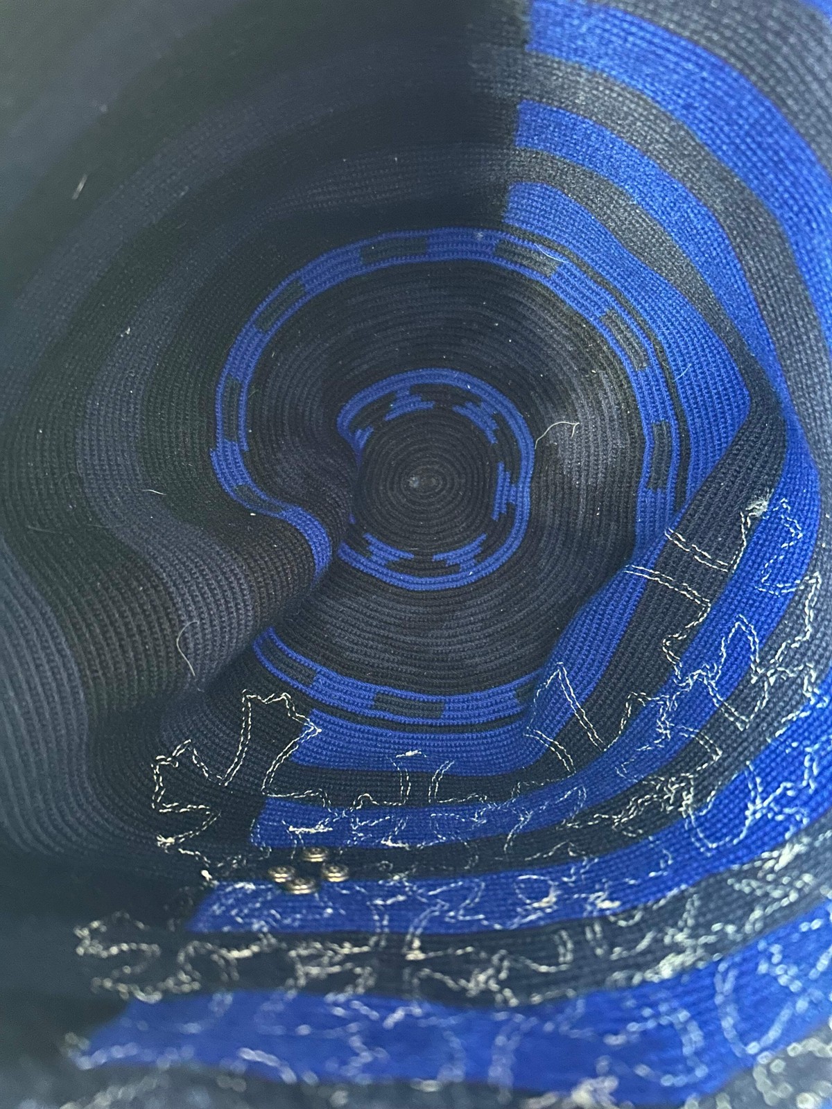 Chrome Hearts Black & Blue Cross Patch Guanabana Bag thumbnail 7