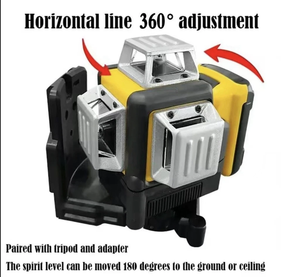 DEWALT DW089LG Laser Level Self-Levelling, 12-Line, 360-Degree Green Beam - Image 4 of 4