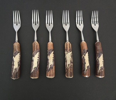 ネトルトンフィン Anton Wingen Jr. Solingen-Germany Rostfrei Stag Handle 12 pc Knife
