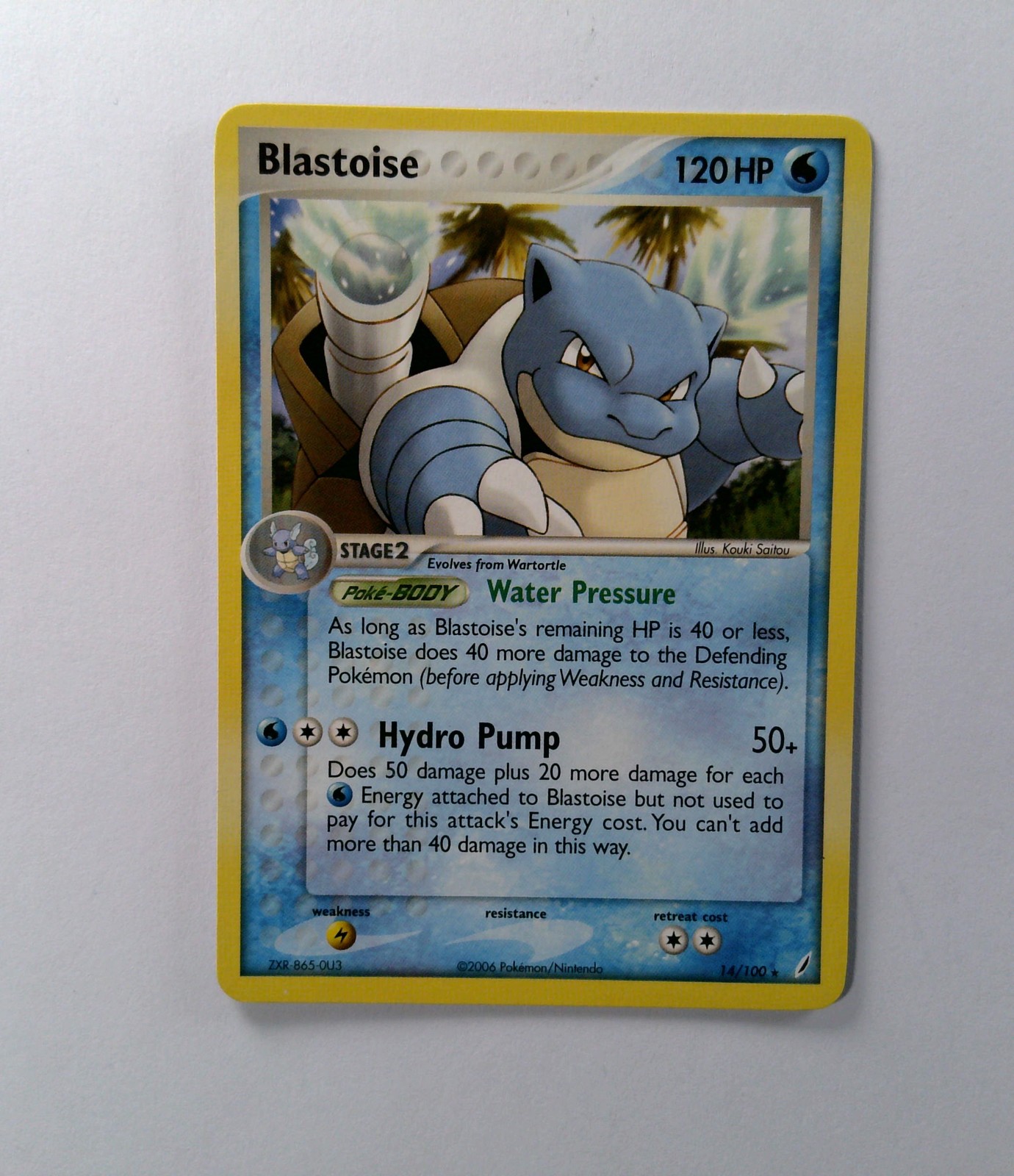 NM Excellent pokemon Blastoise 14/100 EX Crystal Guardians NM