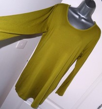 BNWT THE MASAI Ladies Olive Green Stretch Fitted Long Tunic Top Size XL 16