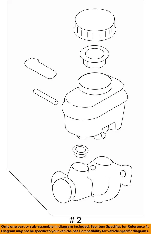 Главный цилиндр тормоза 2013-2016 Scion Fr-s кремовый F59KM - Изображение 4 из 4