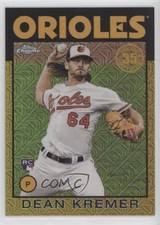 2021 Topps Silver Pack Series 2 1986 Chrome Baseball Gold 49/50 Dean Kremer z1r