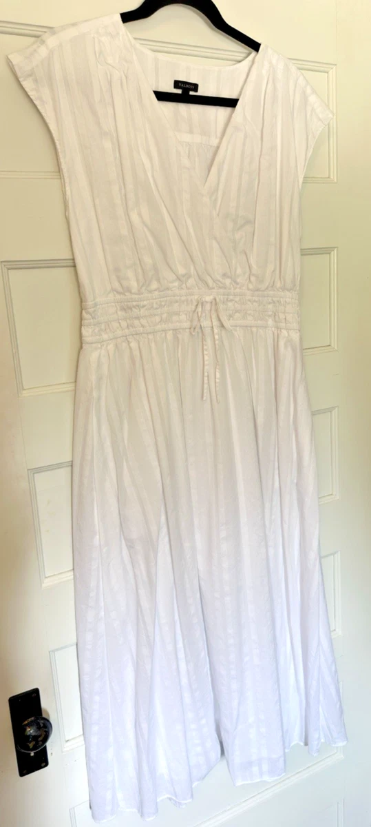 talbots white dress Eyelet Shift Womens Size 14 Sleeveless Lace Trim NWT A polished must White Talbots Summer Dress for