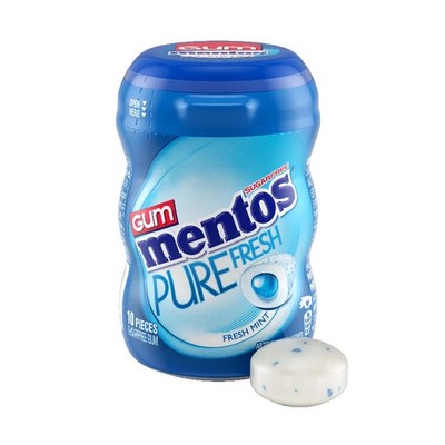 10x Mentos Pure Fresh Chewing Gum Fresh Mint Candy Snack Bulk Bundle Lot 10ct