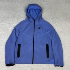 Nike Hoodie Boys XL Blue Big Kid Full Zip Grid Sportswear Tech Fleece FJ6023-450