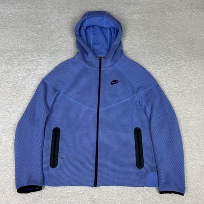 Nike Hoodie Boys XL Blue Big Kid Full Zip Grid Sportswear Tech Fleece FJ6023-450