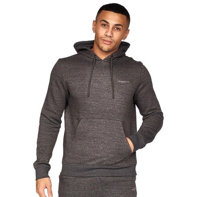 Crosshatch Traymax lässiger bequemer Hoodie 2er-Pack Herren rot & anthrazit