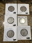 Lot Of 6 Standing Liberty Quarter 1926-P X2, 1928 - P X2, 1929 - P X2