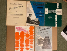 1950's Vintage Lot of 5 Sheet Music Books for the Wurlitzer Organ