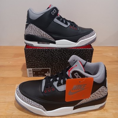 JORDAN 3 RETRO OG BLACK CEMENT MENS SIZE 7 DN3707 010