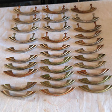 Lot of 32 Vintage Silver Metal Cabinet/Drawer Pulls