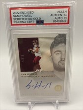 2022 Panini Encased Sam Howell Rookie Auto 11/25 Scripted Signatures