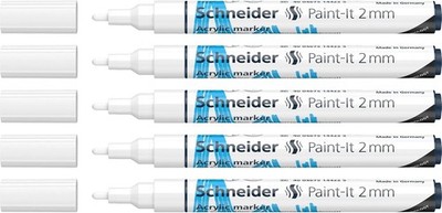 120149 Paint-It Acrylstifte (mit 2 mm Rundspitze, hochdeckende Acrylfarben für H