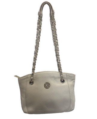 DKNY Cream Pebble Leather Shoulder Bag Excellent Condition