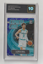 2022-23 Panini Donruss Optic LaMelo Ball Express Lane Purple #11 AG 10 Hornets