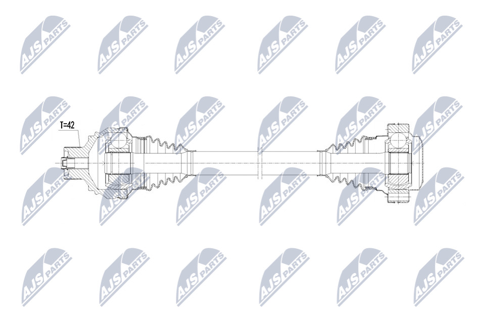 N.T.Y. NPW-AU-084.NTY Drive Shaft for AUDI