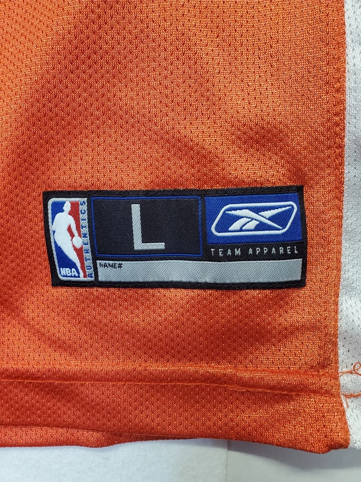 Camiseta grande vintage Reebok NBA juvenil Charlotte Bobcats Emeka Okafor #50 naranja  Foto 4 de 4