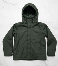 Mountain Warehouse Snow Kids Jacket Army Green Hooded Size 5-6 Waterproof Liner