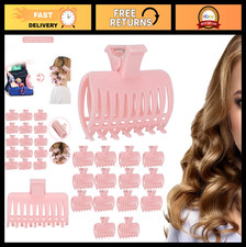 Medium Hair Hot Rollers Set - 15 Pcs Curler Clips  Clamps for Styling  Holding