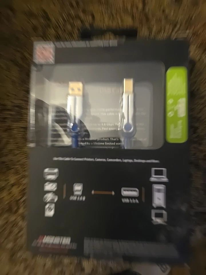 Monster USB 3.0 Ultra High Speed Cable Connect Printer Laptop Computer MALE A B - Image 2 of 2