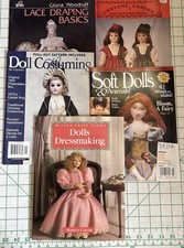 LOT 5 VTG Dolls Dressmaking Costuming Soft Dolls Animals PATTERNS Techniques