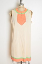 vintage 60s nightgown Gossard Artemis mod nylon lingerie mini dress cream M