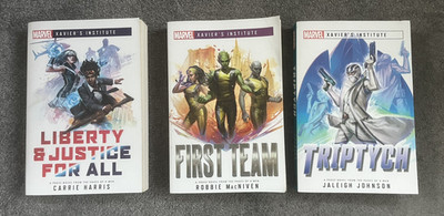3x Marvel Xavier's Institute Novels Bundle Triptych. Liberty & Justice For All