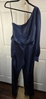 108. Marciano by Guess Navy Satin One-Shoulder Jumpsuit - 10 - MSRP $198 — photo 2