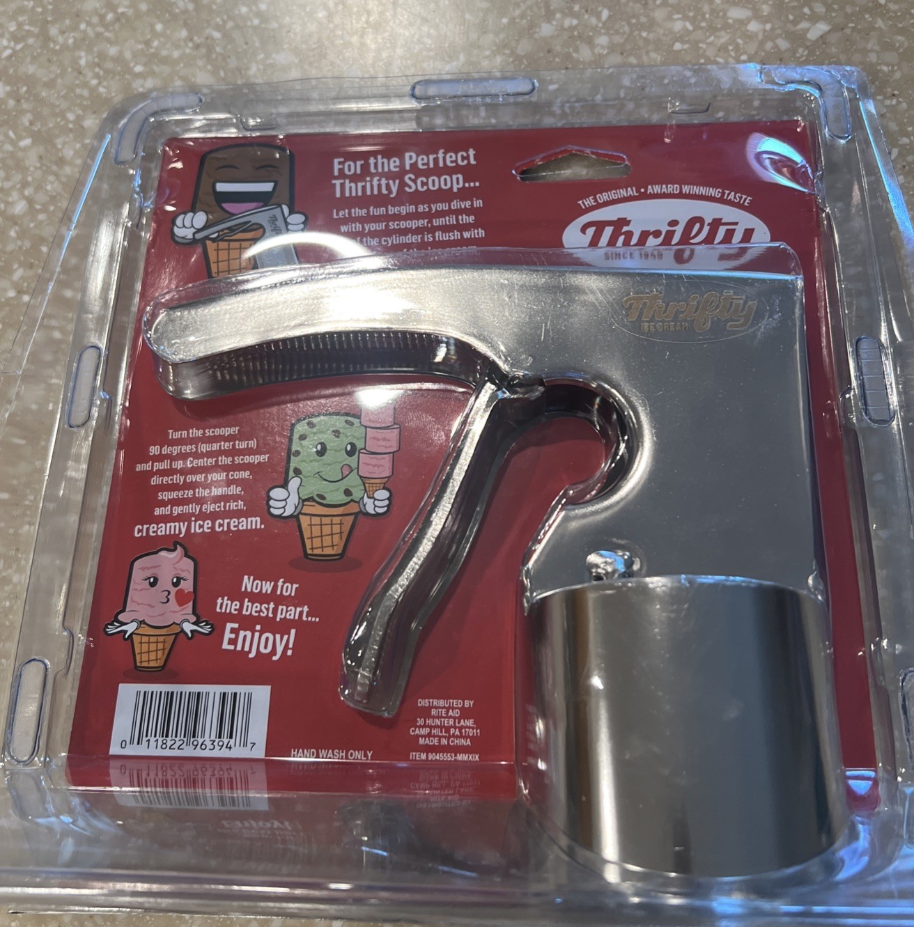 Thrifty ICE Cream Perfect Scoop  NEW  Commercial Grade Stainless Steel Trigger