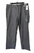 NEW Dockers Slim Fit Easy Khaki Pants Mens 36x29 Gray Flat Front