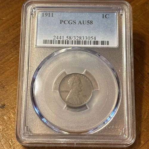 1911 1C PCGS AU58 Lincoln Cent