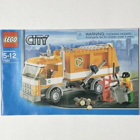 2007 LEGO City Garbage Recycle Truck Set 7991 Complete With Manual