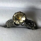 *damaged* Jeulia 925 Sterling Silver Ring Round Stone Size 7 (?)