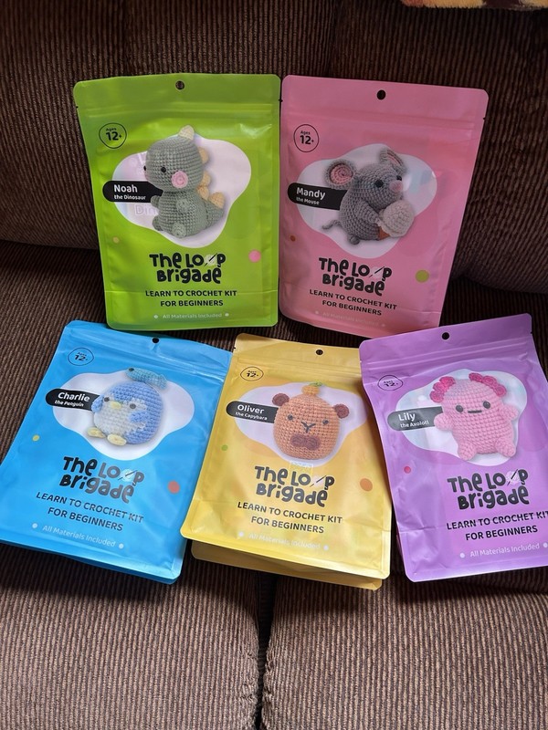 Five (5) The Loop Brigade Crochet Kits NIP