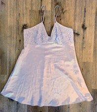 VTG Y2k Secret Treasures Light Purple Lace Nightgown Slip Dress Size L