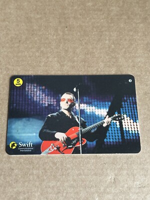 MUSTERKARTE U2 BONO TELEFONKARTE SWIFT NEU SEHR SELTEN!