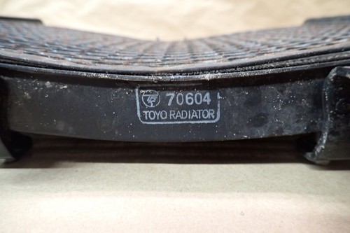 1995 HONDA PC800 TOYO 70604 COOLANT RADIATOR ASSEMBLY W/ SCREEN GUARD - Picture 4 of 5