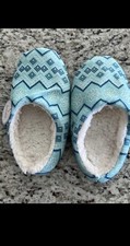 fair isle slippers Blue