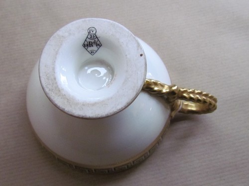 BROWN WESTHEAD & MOORE GREEK KEY C5846 SPARE ROPE HANDLED CUP VICTORIAN (10127) - Picture 7 of 7