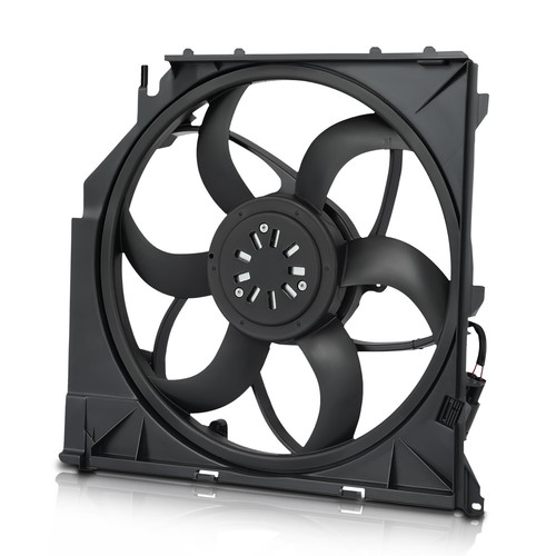 Conjunto de ventilador de refrigeración del radiador para BMW X3 E83 2004-2011 2,5 L 3,0 L 17113452509 - Imagen 4 de 12