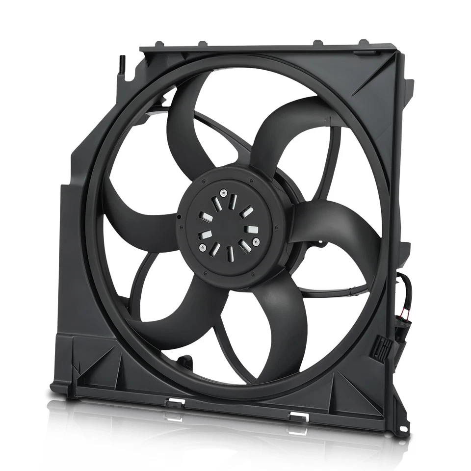 Conjunto de ventilador de refrigeración del radiador para BMW X3 E83 2004-2011 2,5 L 3,0 L 17113452509 Foto 4 de 4