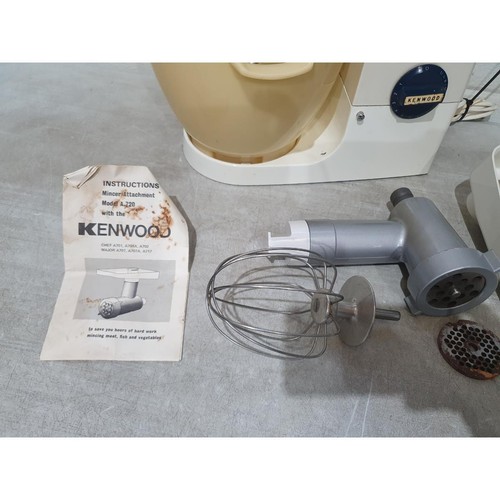 Kenwood Chef A701A Mixer da appoggio bianco blu con cavo 450W con attacco tritatutto A720 - Foto 9 di 22