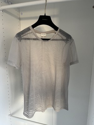 Saint Laurent SS14 Sample Translucent Sheer T Shirt S 