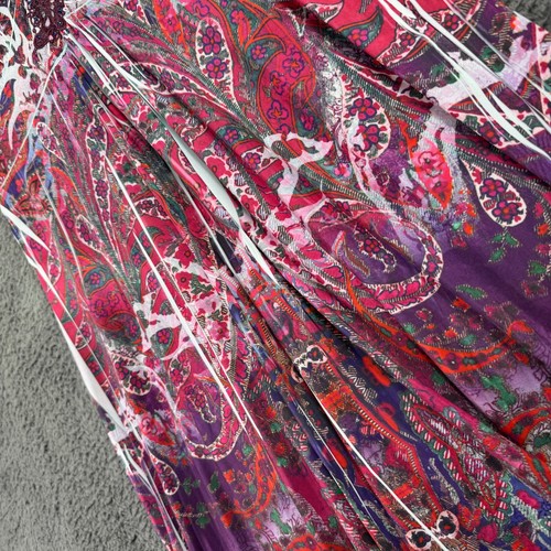 Apt 9 Maxi Dress Women Large Sleeveless Sheath Embroid Boho Fairy Paisley Hippie - Picture 9 of 11