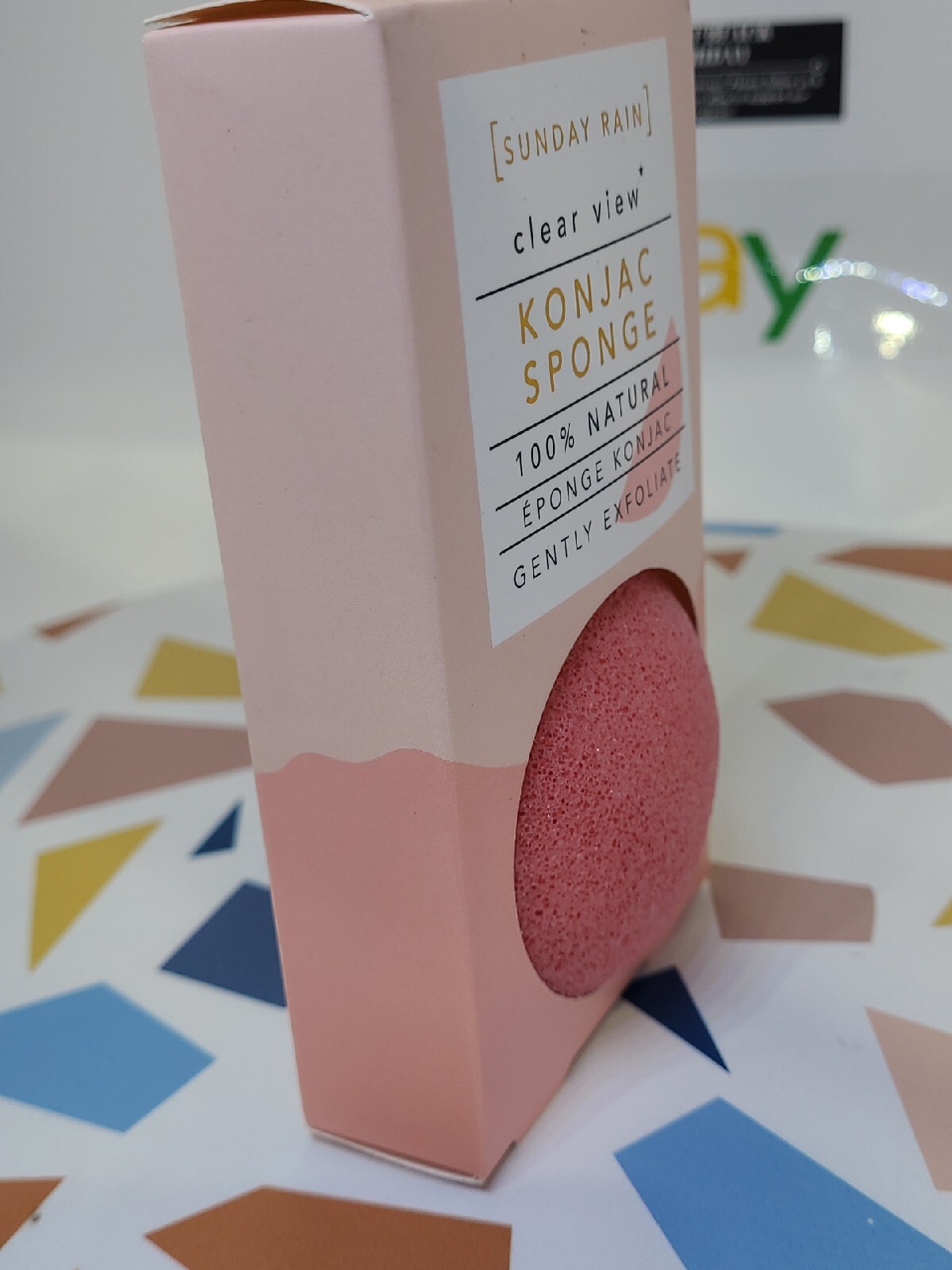 Konjac Cleansing Sponges Sunday Rain Natural Gently Exfoliate Face Body