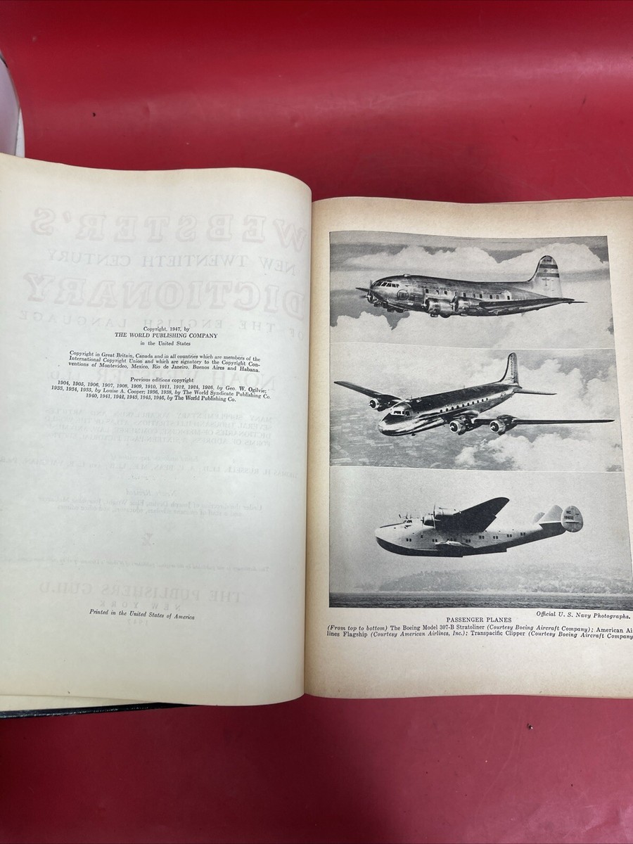 Webster's New Twentieth Century Dictionary English Unabridged 1947
