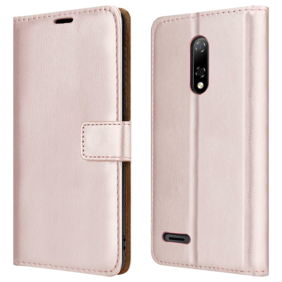 HualuBro Leder-Klapphülle Für Ulefone Note 8P/Note 8 – Mit Kartenfächern, Magnetverschluss, Standfunktion & Sturzschutz
