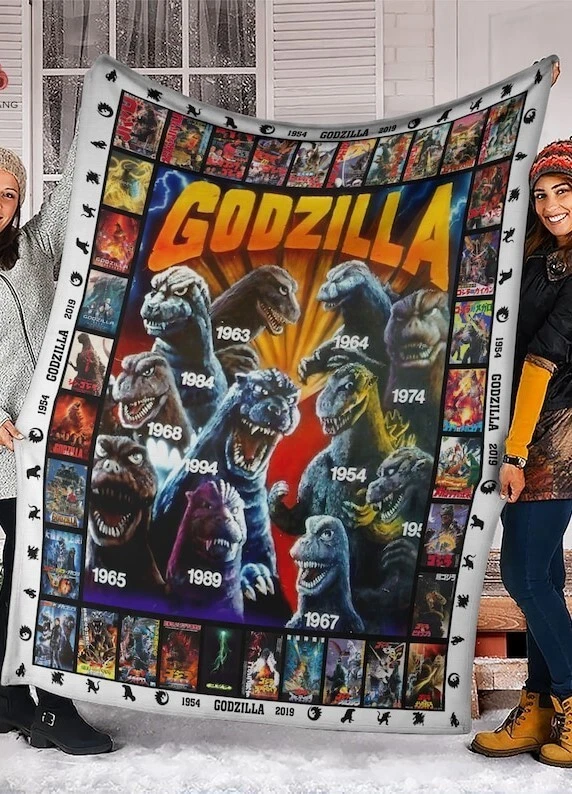 god zilla All Versions Fleece Blanket for Cozy